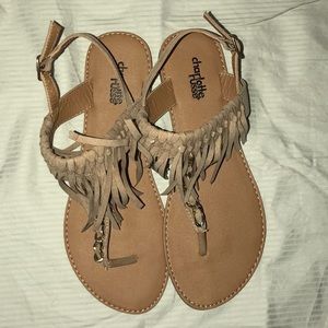 Tan Fringe sandals